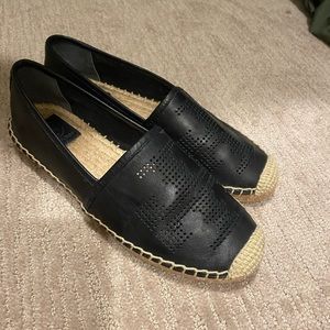 Tory Burch Black Leather Espadrille 7.5